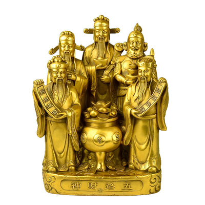 Buda Dios de la Riqueza en Cobre Puro - Estatua Grande - Image 16