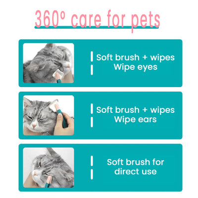 Cepillo Limpiador de Ojos para Gatos - Removedor de Legañas Suave - Image 12
