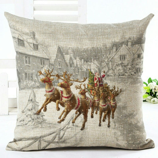 Funda de Almohada Navideña con Diseño de Papá Noel - Image 18