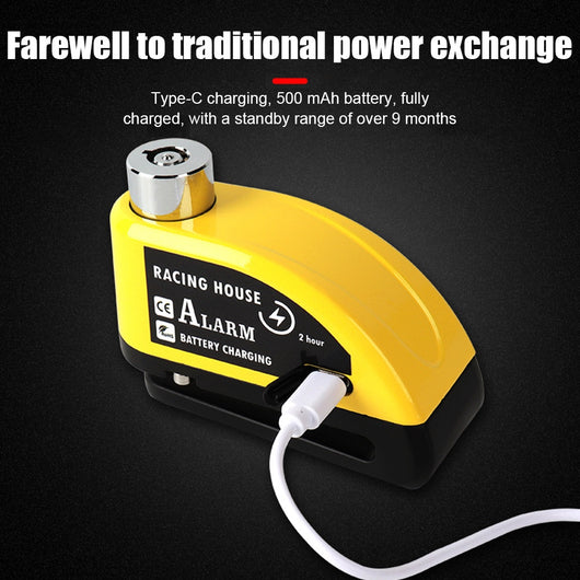 Candado de Disco con Alarma Antirrobo Portátil para Bicicleta y Vehículos Eléctricos - Image 42