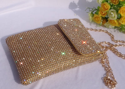 Bolso Mensajero Elegante con Cristales para Mujer - Versátil y Minimalista - Image 5