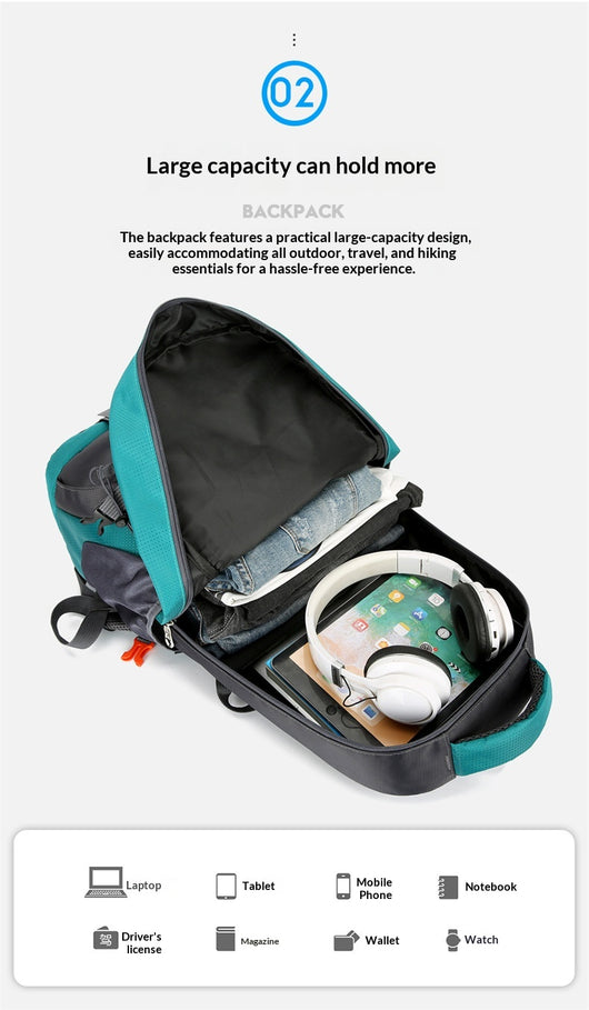Mochila de Trekking de Gran Capacidad para Aventuras Outdoor - Image 15