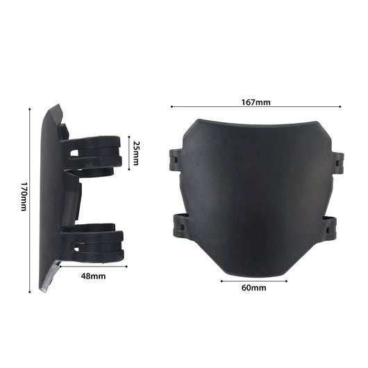 Protector de Placa de Matrícula Frontal Transparente Impermeable para Motos - Image 2