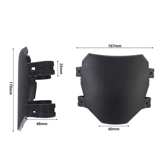 Protector de Placa de Matrícula Frontal Transparente Impermeable para Motos