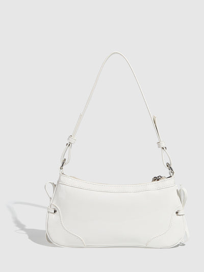 Bolso Bandolera Cuadrado Pequeño con Doble Moño - Diseño Minimalista Liso - Image 36