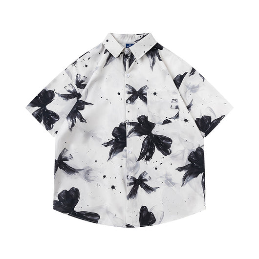 Camisa Estampada con Lazo para Hombre y Mujer