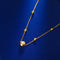 Collar Gato Ojo en Oro 18k para Mujer