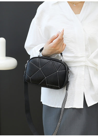 Bolso Pequeño Retro de Patchwork Trendy con Tres Capas - Image 29