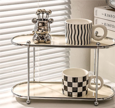 Organizador de Baño Multicapa Estilo Cream - Estantería de Almacenamiento Lujo sin Perforación - Image 4