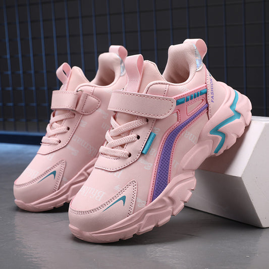 Tenis Casual Impermeables para Niñas con Cuero Resistente