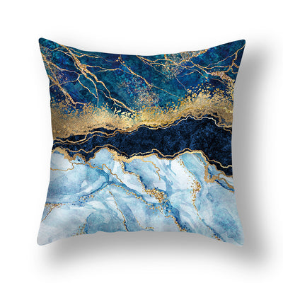 Funda de Almohada Nórdica con Dorado Geométrico - Estilo Minimalista - Image 6