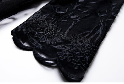 Vestido Largo de Encaje Bordado con Cuentas - Elegancia Temperamental - Image 14