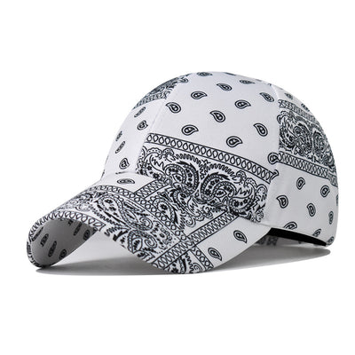 Gorra de Béisbol con Estampado de Flores de Anacardo y Aguacate - Image 3