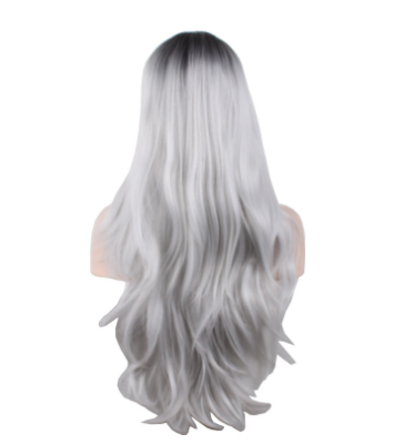 Peluca Ondulada Multicolor Estilo Cosplay - Cabello Largo y Voluminoso - Image 4