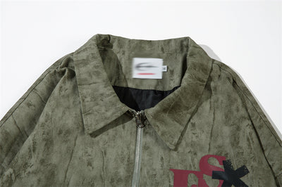 Chaqueta Suelta Estampada de Corte Moderno - Image 13