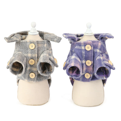Abrigo Cuadriculado de Lana para Perros - Diseño Elegante para Otoño e Invierno - Image 12