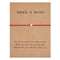 Adjustable Bracelet Paper Card Five Pointed Star Braid Rojo Crown