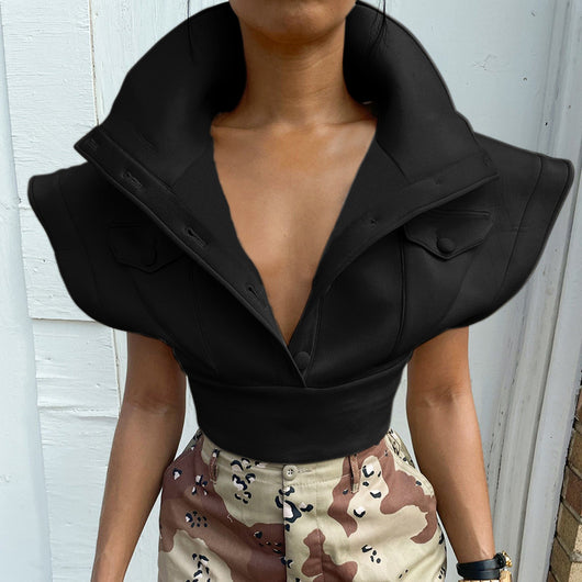 Blusa de Cuello Alto Elevado - Colección Otoño - Image 11