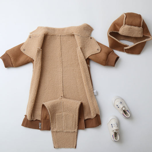 Enterizo Infantil con Capucha y Pelaje - Abrigo Tipo Pijama - Image 25