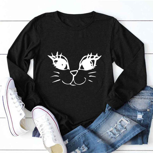 Blusa Mujer Estampado Gato Sonriente - Moda Internacional - Image 12