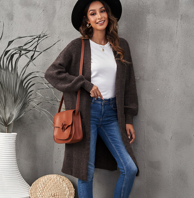Suéter Abrigo Casual de Manga Larga para Mujer - Image 9