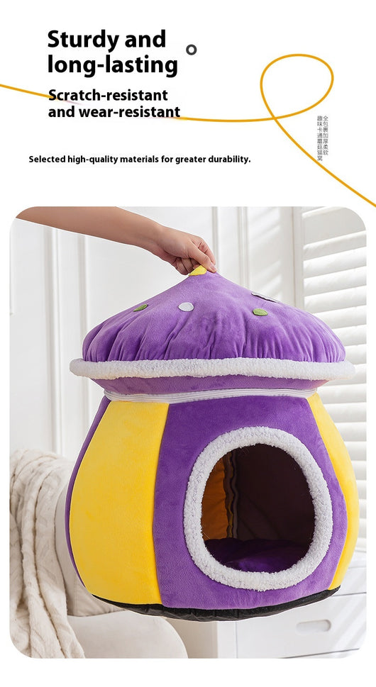 Nido Térmico Desmontable para Gatos y Conejos - Felpa Gruesa Invierno - Image 24