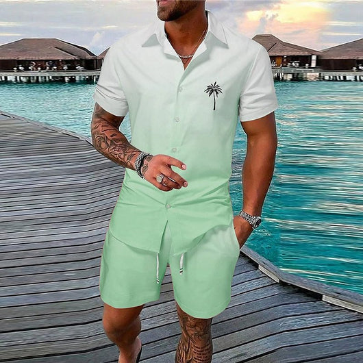 Conjunto de Shorts Deportivos 3D con Degradado - 2 Piezas - Image 12