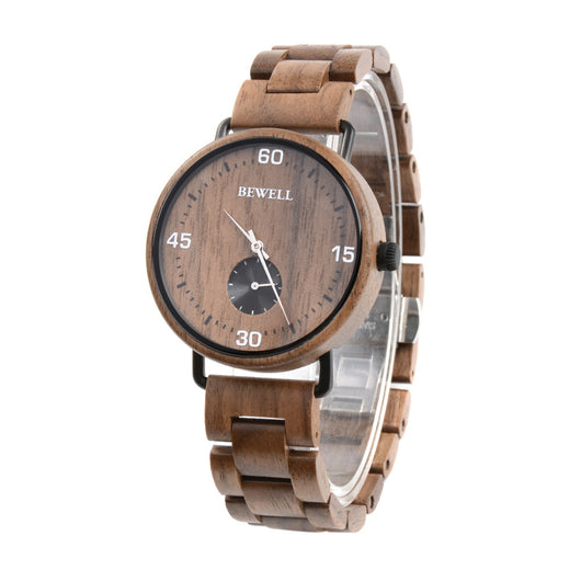 Reloj de Madera para Hombre con Fondo de Acero y Forro Interior - Image 7