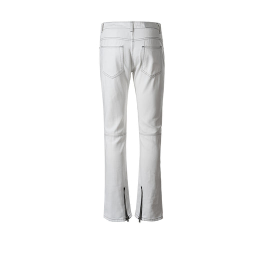 Pantalones Blancos con Costura Decorativa para Hombre y Mujer - Image 4