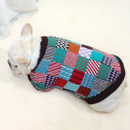 Suéter Elegante para Perro con Contraste de Colores - Image 2