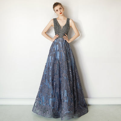 Vestido Largo Elegante con Escote V - Diseño Sofisticado y Favorecedor - Image 5