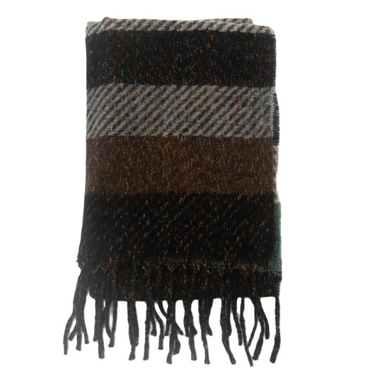 Bufanda Unisex a Rayas con Borlas - Cuello Cálido Europeo y Americano - Image 23