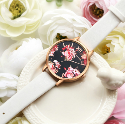 Reloj de Pulsera para Mujer con Correa de Cuero y Detalles en Oro Rosado - Image 18
