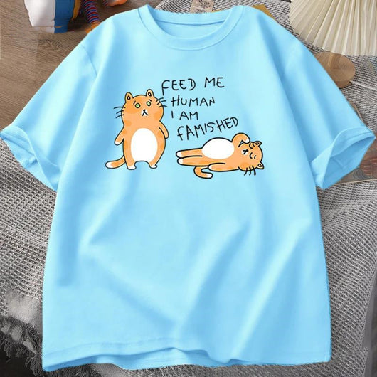 Camiseta Estampada con Gatos Divertidos para Hombre y Mujer - Image 8