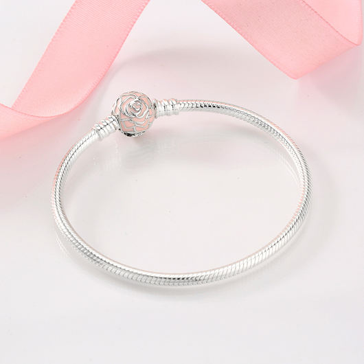 Pulsera de Plata Esterlina S925 con Cadena de Serpiente y Dijes Intercambiables - Image 19