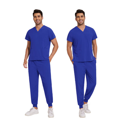 Conjunto de Uniformes Médicos para Hombre con Tela Elástica y Secado Rápido - Image 21