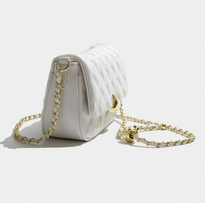 Bolso de Cuero Candy Color con Cadena Rombo para Mujer - Image 8