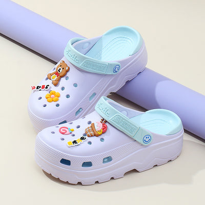 Sandalias Tipo Muffin con Plataforma para Mujer - Pantuflas de Exterior con Cobertura - Image 6
