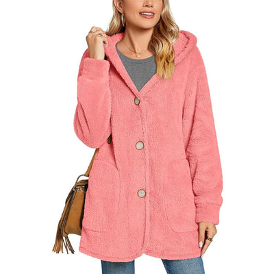 Cardigan Tipo Sudadera con Capucha y Bolsillos - Abrigo Casual Europeo - Image 5
