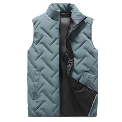 Chaleco Acolchado de Plumón para Hombre - Abrigo Suelto Otoño Invierno - Image 7
