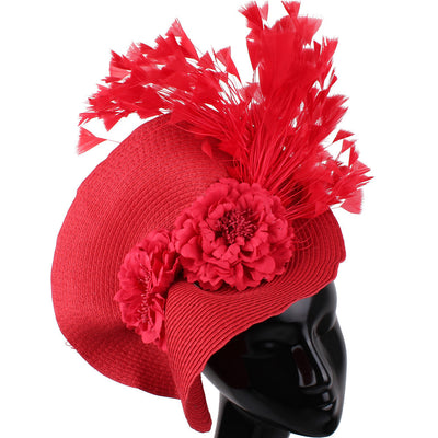 Sombrero de Carreras Estilo Celebridad con Tejido de Pasto Sintético - Image 4