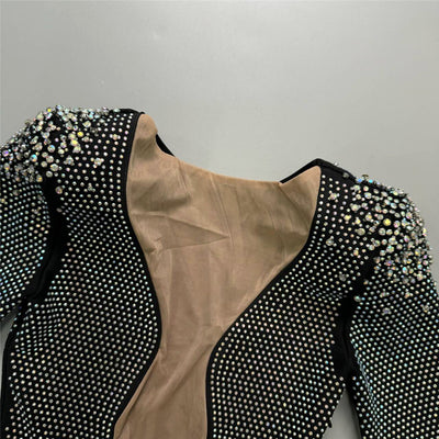 Vestido Ajustado con Strass y Diseño Cruzado - Image 19