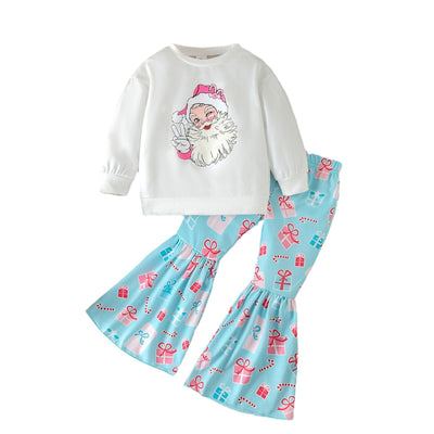 Conjunto de Sudadera Navideña con Papá Noel Estampado - Image 5