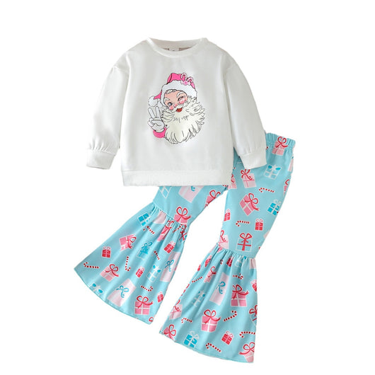Conjunto de Sudadera Navideña con Papá Noel Estampado - Image 5
