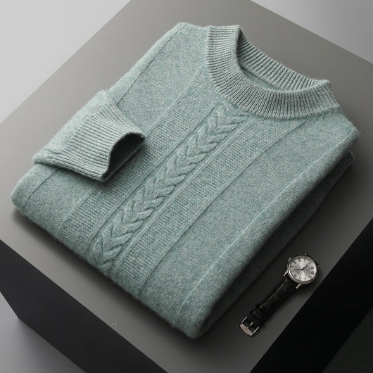 Suéter de Cachemira con Cuello Medio para Hombre - Image 6