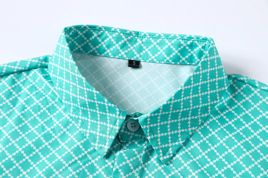 Camisa Cuadriculada Diamante para Hombre - Diseño Clásico y Moderno - Image 3