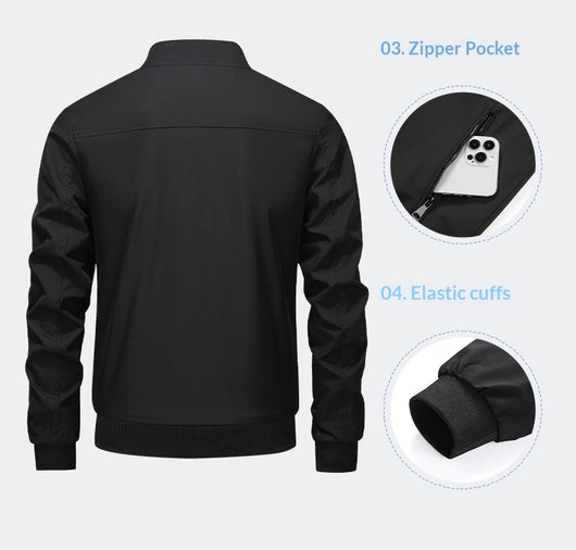 Chaqueta para Hombre Cuello Alto Otoño - Image 13