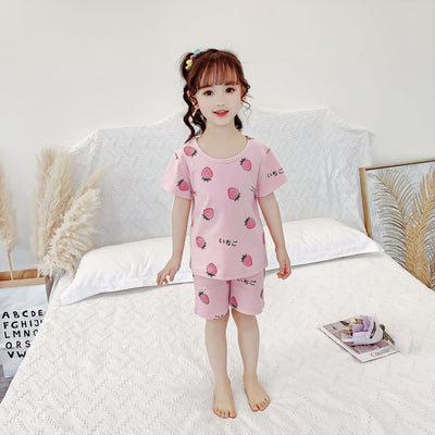 Pijama Infantil Niña Verano Algodón Manga Corta Dos Piezas - Image 23