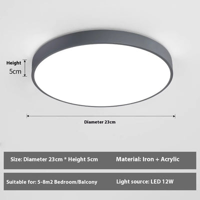 Lámpara de Techo LED Redonda Minimalista para Sala de Estar - Image 43