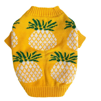 Ropa Navideña para Mascotas con Estampado de Piña - Abrigo Otoño Invierno - Image 5